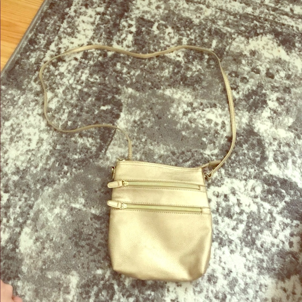 Gold crossbody